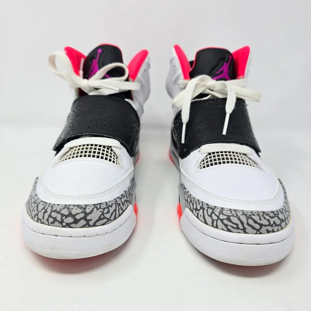 Jordan Son of Mars Low Hot Lava White Black Pink 512245-105 Mens Size 8